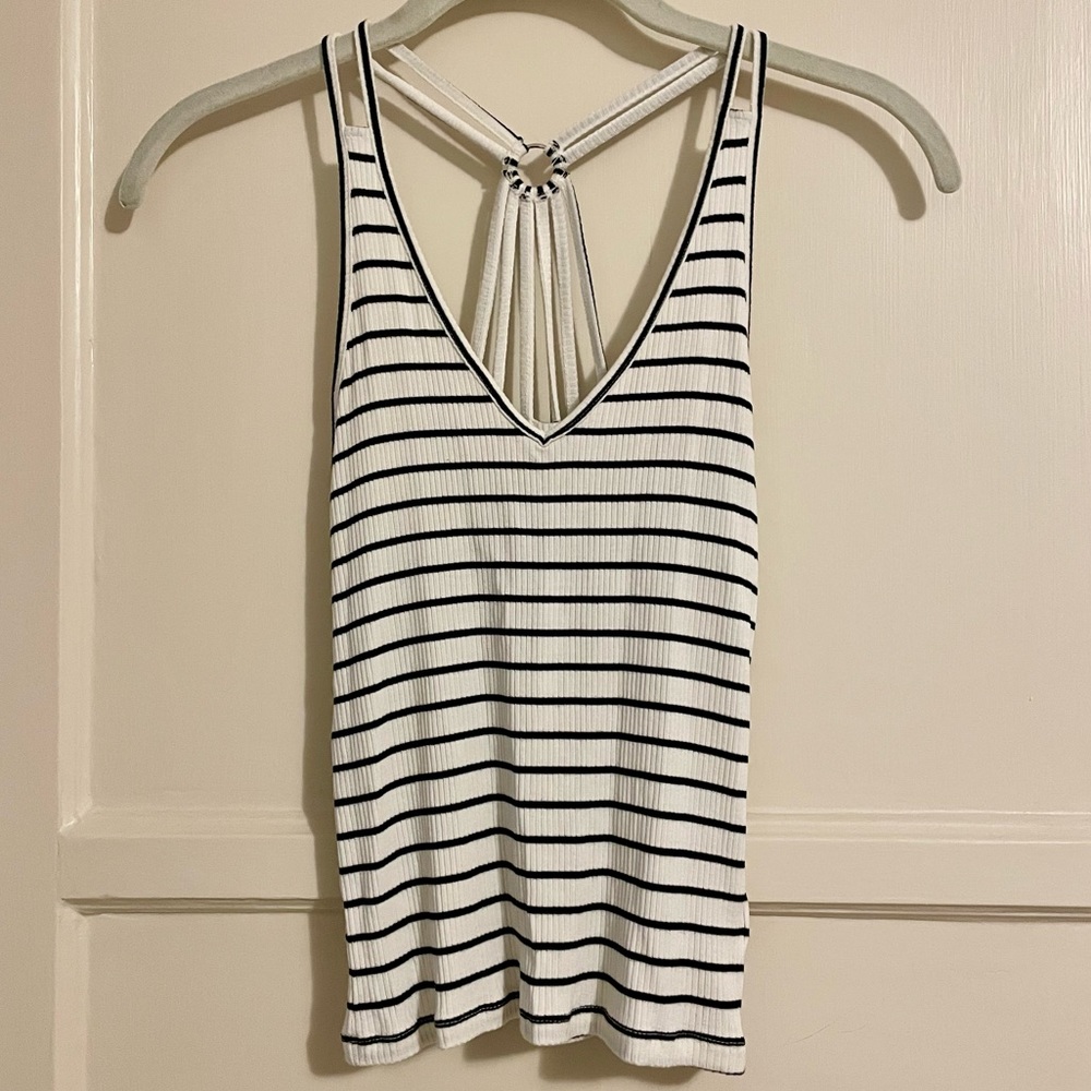American Eagle Striped Strappy Tank, size S